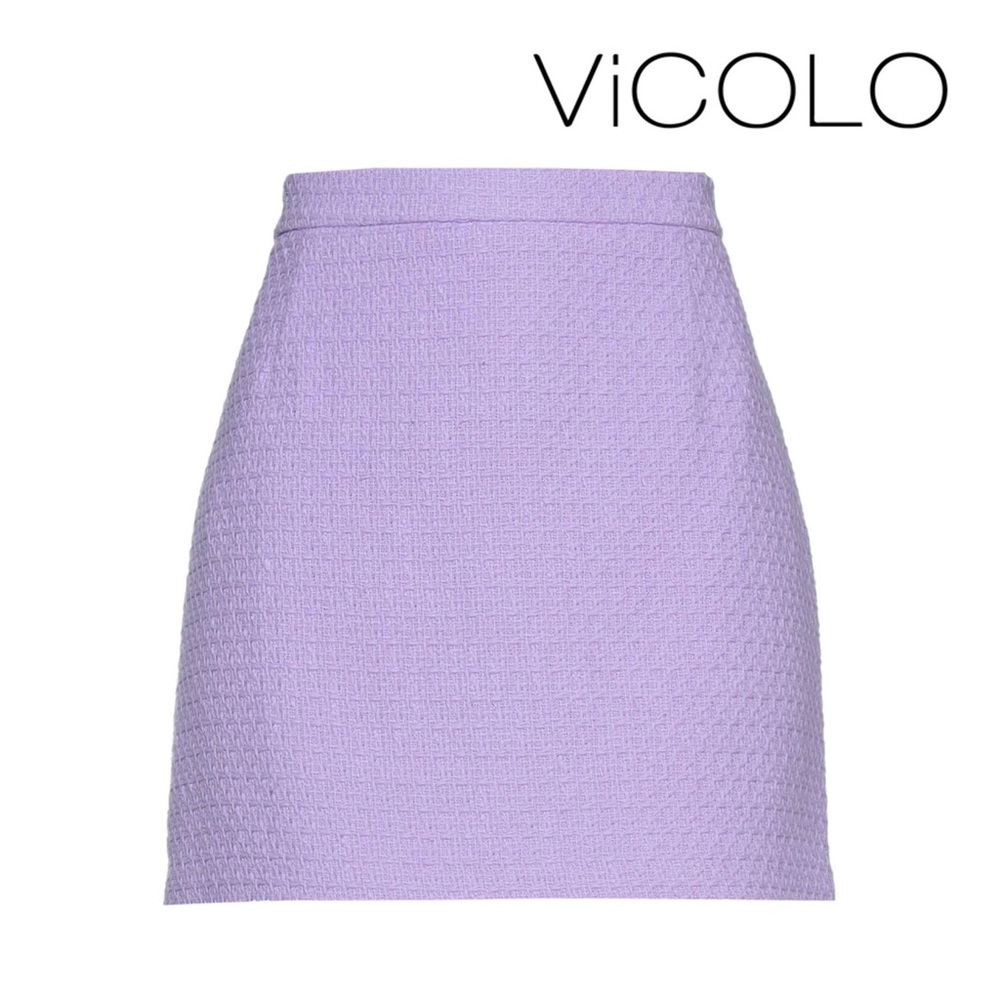New! VICOLO Italy Waffle Mini Skirt